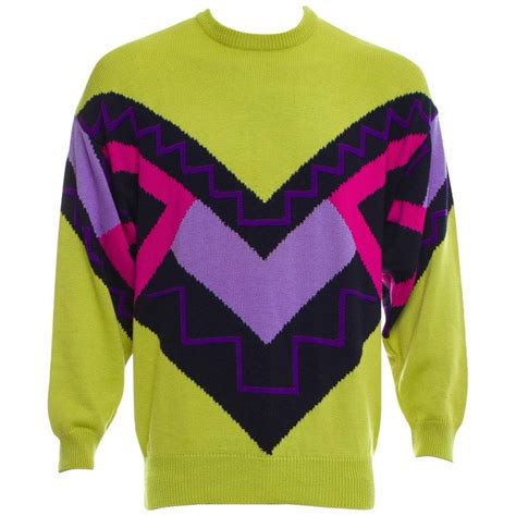 vintage gianni versace 100 cotton sweater|Vintage Gianni Versace Sweater .